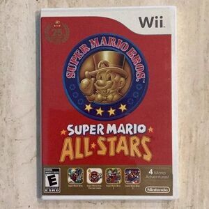 Super Mario Bros All Stars Nintendo Wii Game 25th Anniversary Edition In‎ Case